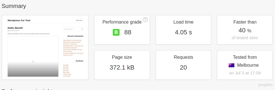 WordPress with Cache Enabler