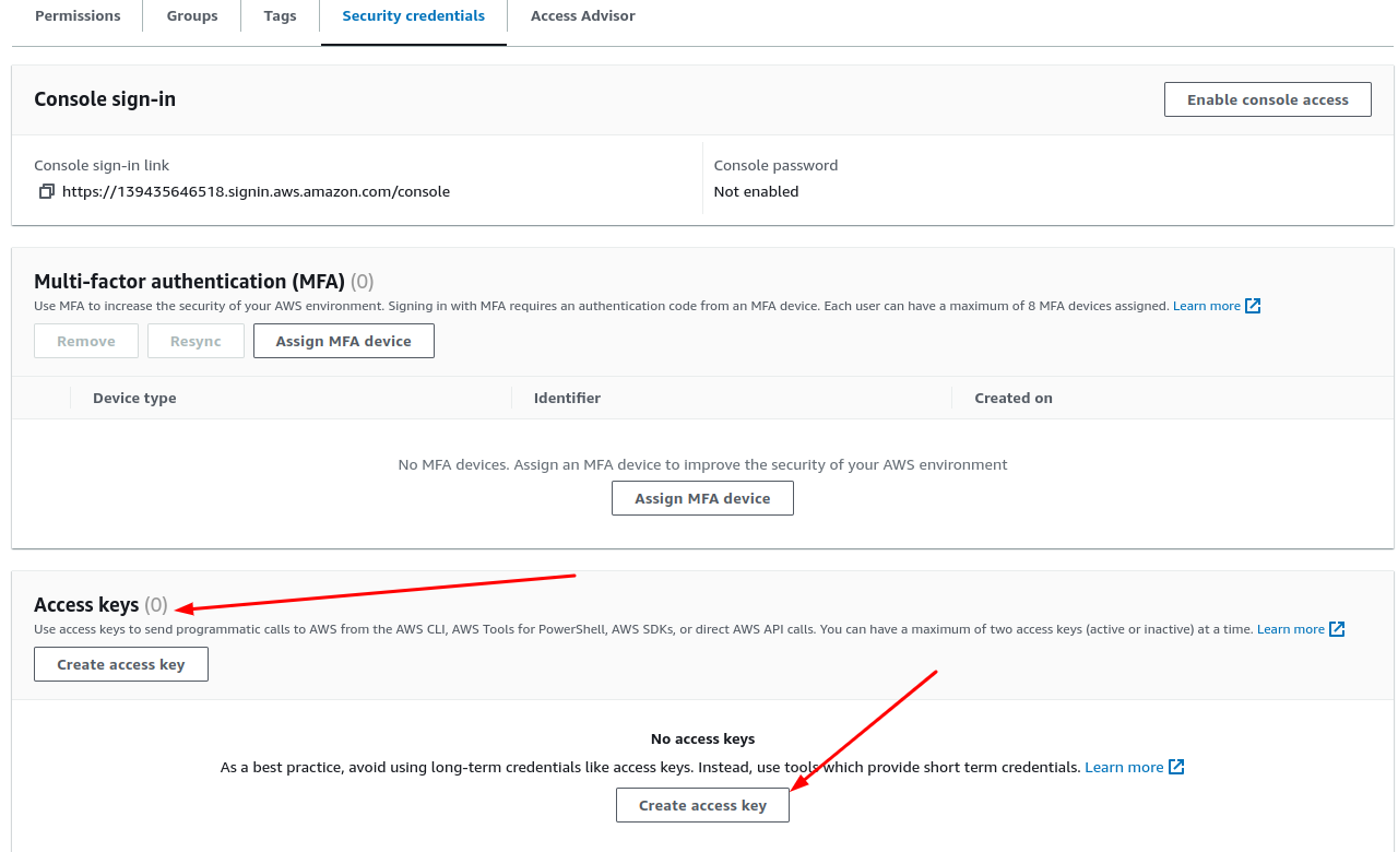 AWS Lightsail - User