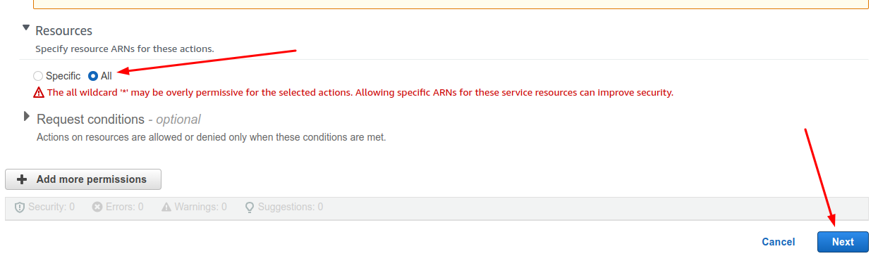 AWS Lightsail - Policy