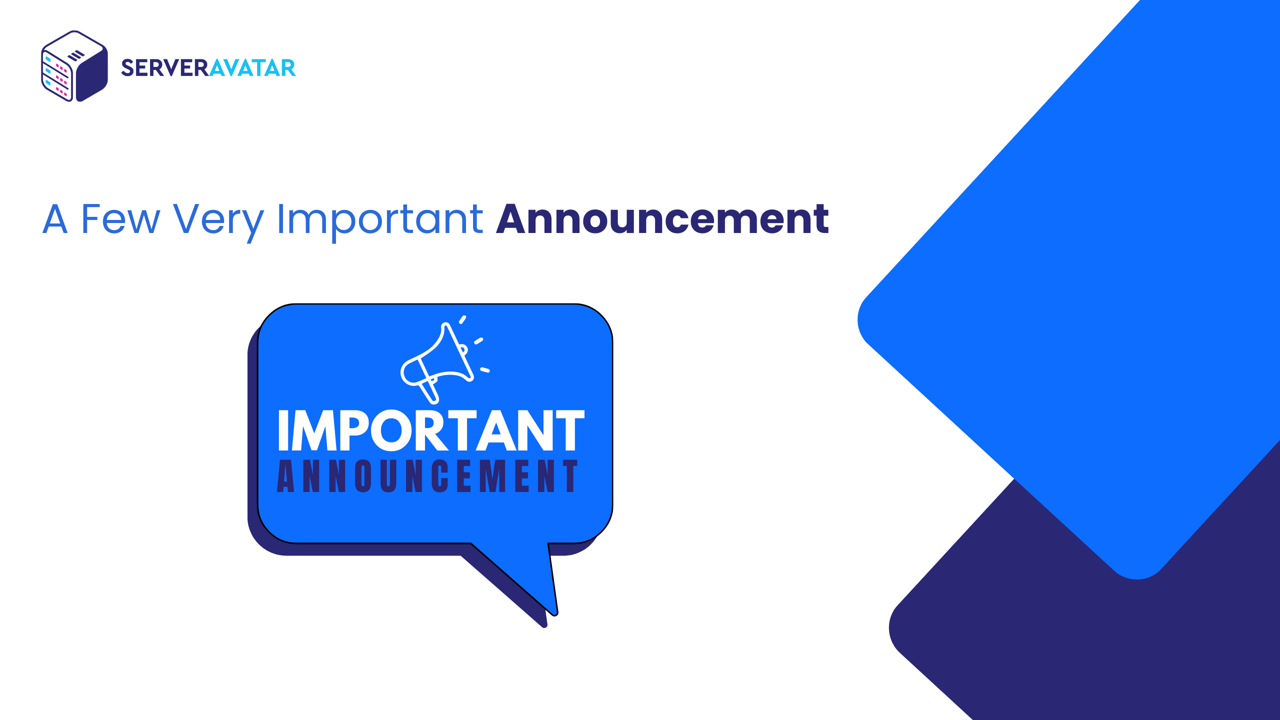 Announcement