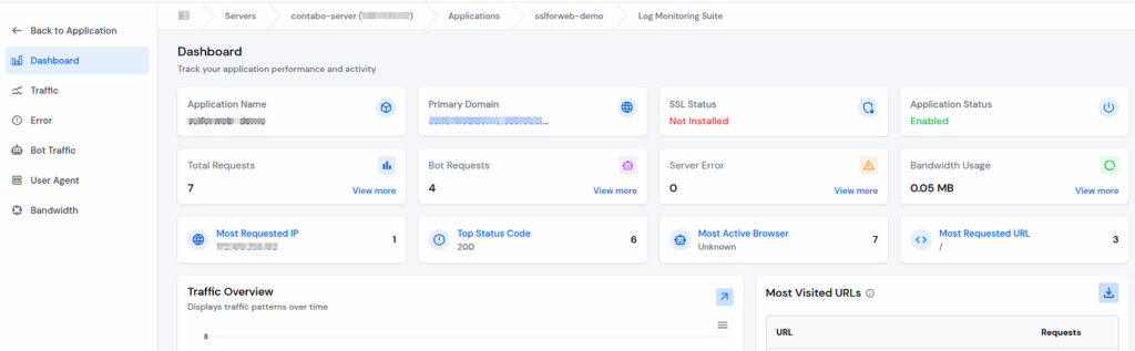 Log monitoring